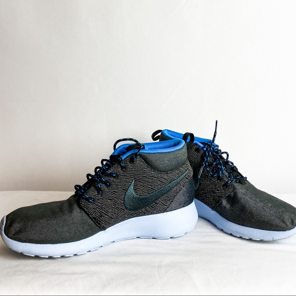 NIKE Roshe Run Mid City Pack Paris Sneakerboot Anthracite - Picture 5 of 11